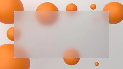An abstract 3D render with a glassmorphism effect shows off a frosted glass.. 스톡 일러스트