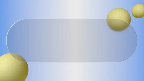 An abstract 3D render with a glassmorphism effect shows off a frosted glass.. 스톡 일러스트