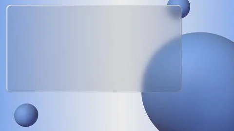 An abstract 3D render with a glassmorphism effect shows off a frosted glass.. 스톡 일러스트
