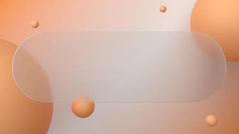 An abstract 3D render with a glassmorphism effect shows off a frosted glass.. 스톡 일러스트