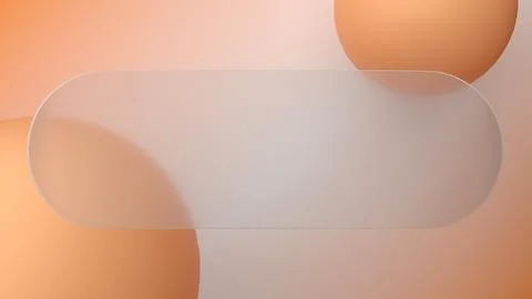 An abstract 3D render with a glassmorphism effect shows off a frosted glass.. 스톡 일러스트
