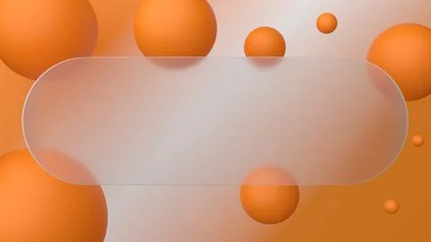 An abstract 3D render with a glassmorphism effect shows off a frosted glass.. 스톡 일러스트