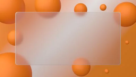 An abstract 3D render with a glassmorphism effect shows off a frosted glass.. 스톡 일러스트