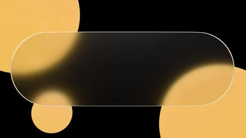 An abstract 3D render with a glassmorphism effect shows off a frosted glass.. 스톡 일러스트