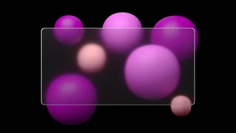 An abstract 3D render with a glassmorphism effect shows off a frosted glass.. 스톡 일러스트