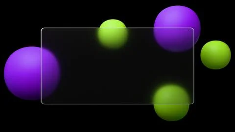 An abstract 3D render with a glassmorphism effect shows off a frosted glass.. 스톡 일러스트