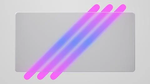 An abstract 3D render with a glassmorphism effect shows off a frosted glass.. 스톡 일러스트