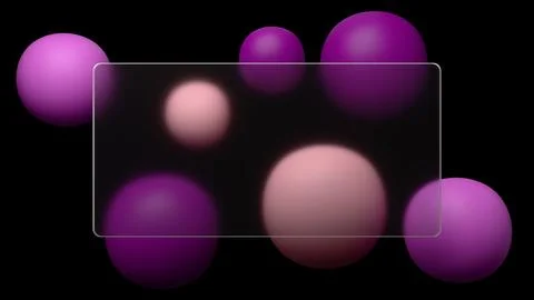 An abstract 3D render with a glassmorphism effect shows off a frosted glass.. 스톡 일러스트