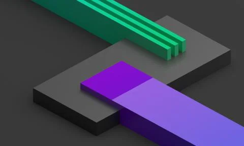 Abstract 3D Render Illustrazione stock