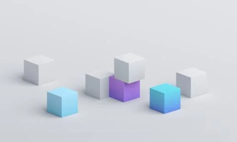 Abstract 3D Render Stock-Illustration