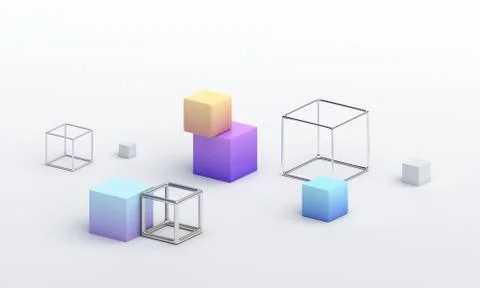 Abstract 3D Render Illustrazione stock