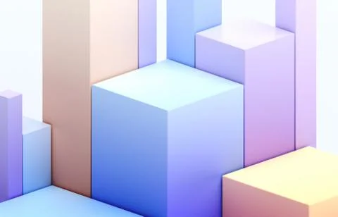 Abstract 3D Render Illustrazione stock