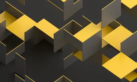 Abstract 3D Render Illustrazione stock