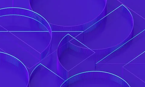 Abstract 3D Render Stock Illustration