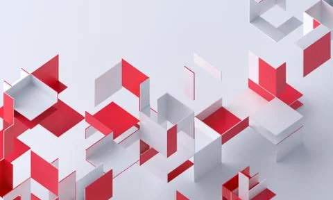 Abstract 3D Render Illustrazione stock