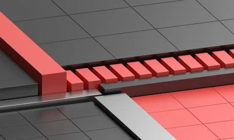 Abstract 3D Render Stock Illustration