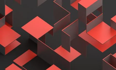 Abstract 3D Render Stock Illustration