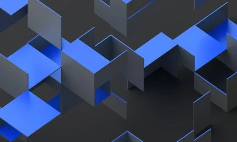 Abstract 3D Render Illustrazione stock