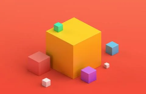 Abstract 3D Render Illustrazione stock