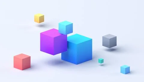 Abstract 3D Render Stock Illustration