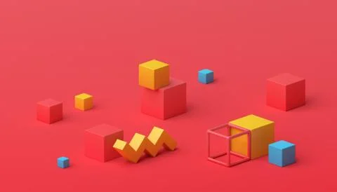 Abstract 3D Render Stock-Illustration