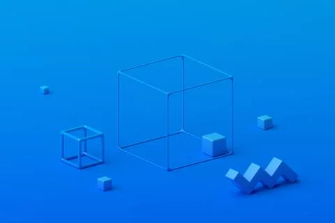 Abstract 3D Render Stock Illustration