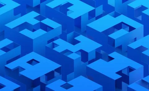 Abstract 3D Render Stock Illustration