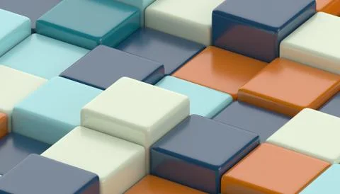 Abstract 3D Render Illustrazione stock