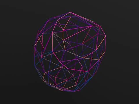 Abstract 3D Render Stock-Illustration