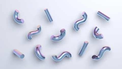 Abstract 3D Render Stock Illustration