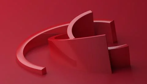 Abstract 3D Render Illustrazione stock