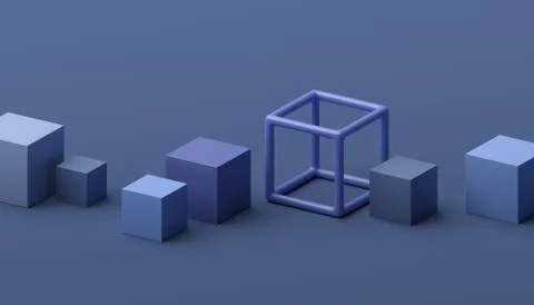 Abstract 3D Render Illustrazione stock