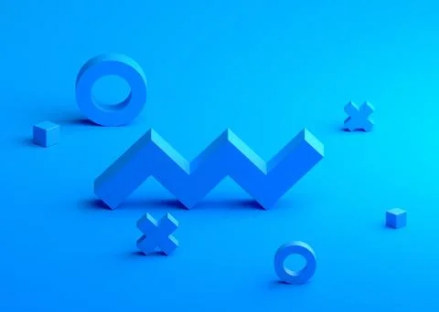 Abstract 3D Render Illustrazione stock