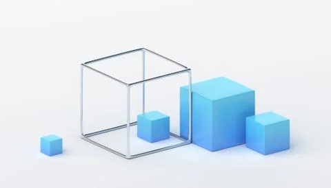 Abstract 3D Render Illustrazione stock