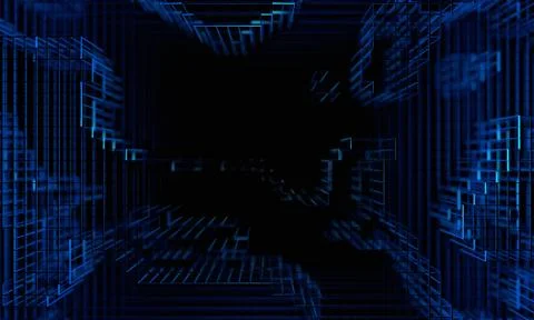 Abstract 3D Render Illustrazione stock