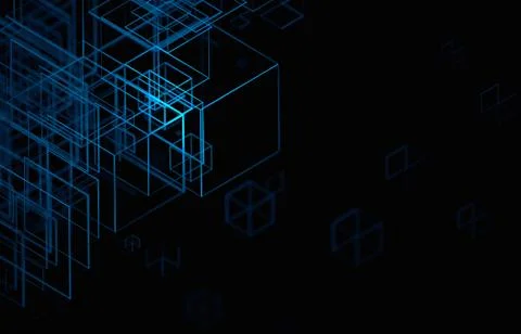 Abstract 3D Render Illustrazione stock