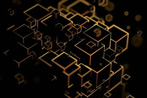 Abstract 3D Render Stock Illustration