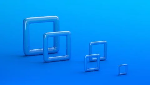 Abstract 3D Render Stock Illustration