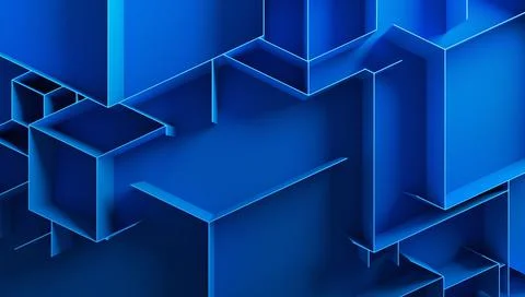 Abstract 3D Render Stock Illustration