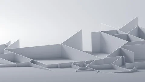 Abstract 3D Render Illustrazione stock