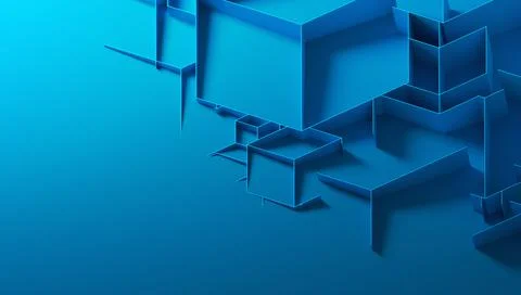 Abstract 3D Render Illustrazione stock