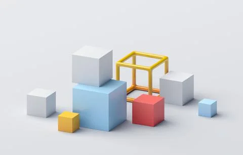 Abstract 3D Render Illustrazione stock