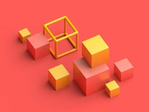 Abstract 3D Render Stock Illustration