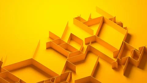 Abstract 3D Render Illustrazione stock