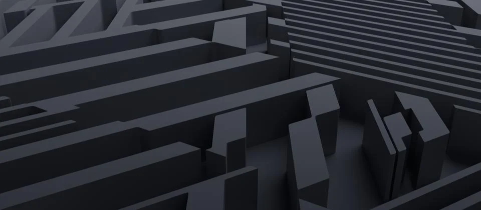 Abstract 3D Render Stock Illustration