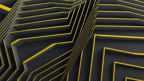 Abstract 3D Render Stock Illustration