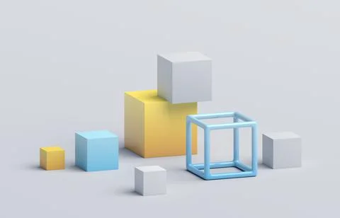 Abstract 3D Render Illustrazione stock