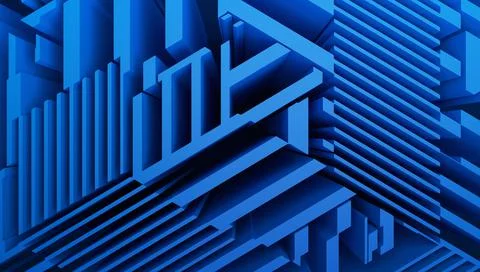 Abstract 3D Render Stock-Illustration