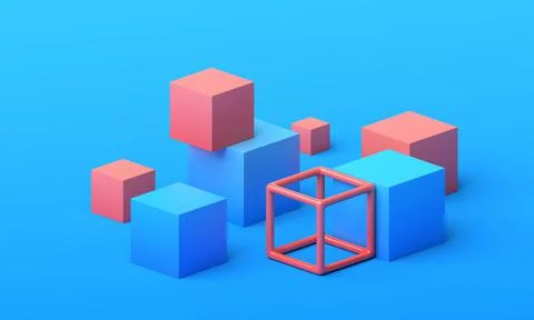 Abstract 3D Render 스톡 일러스트