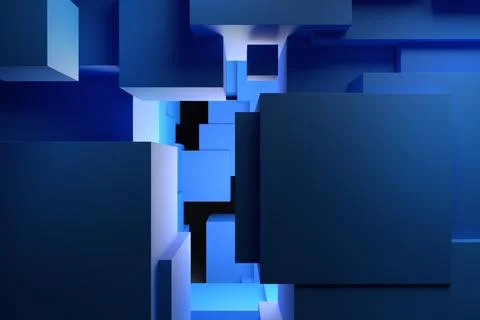 Abstract 3D Render Stock-Illustration